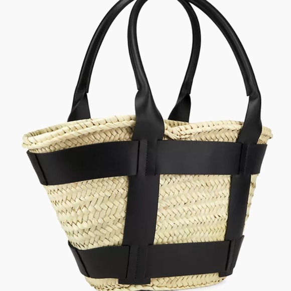 DeMellier Santorini Raffia Basket Bag - NWOT - Picture 3 of 10